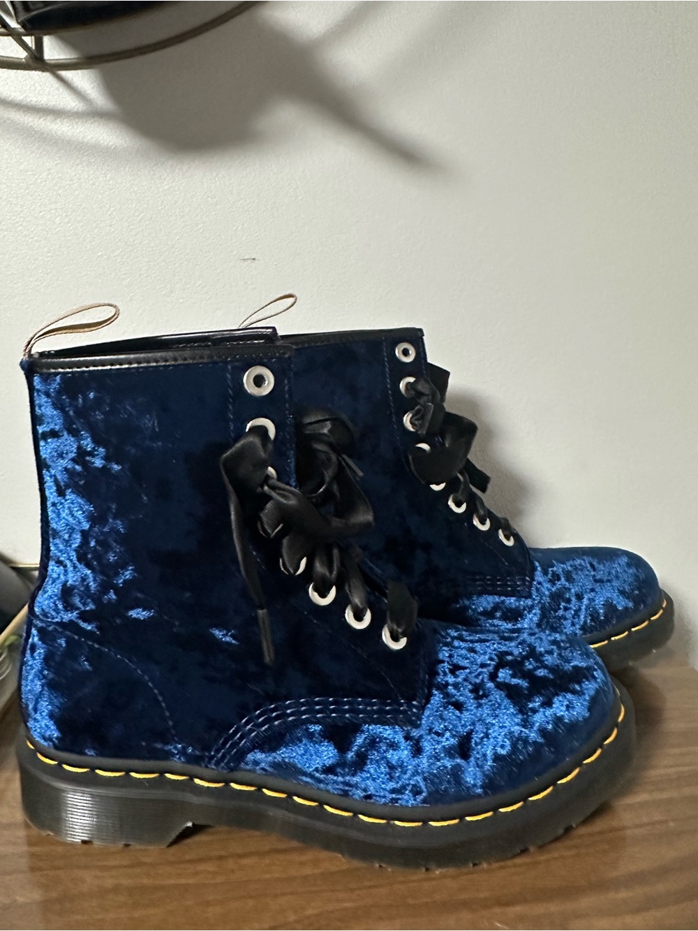 Dr. Martens 1460 Crushed Velvet Boots